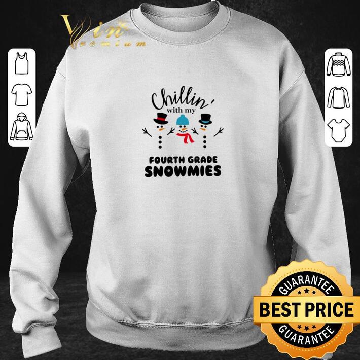 Premium Snowman Chillin with my Fourth Grade Snowmies shirt