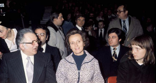 Jean Richard et Bernadette Chirac à la fête des Tuileries en 1976