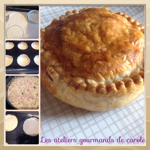 Tourte jambon et courgette