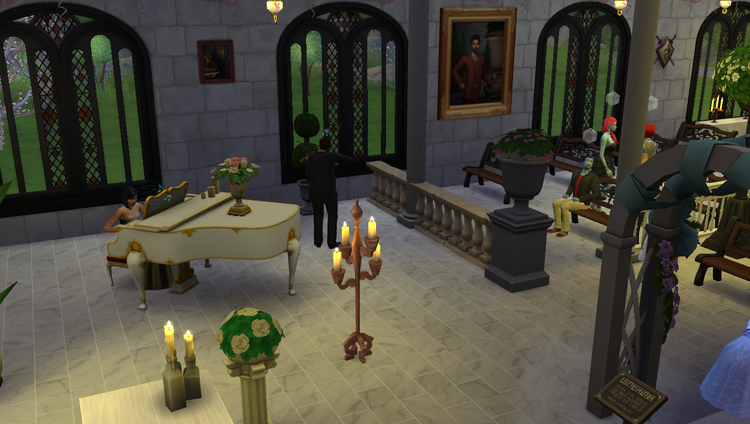 Sims 4 : La chapelle de mariage du Lama volant