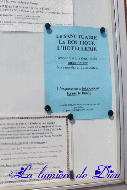 La Madone d'Utelle, l'hôtellerie