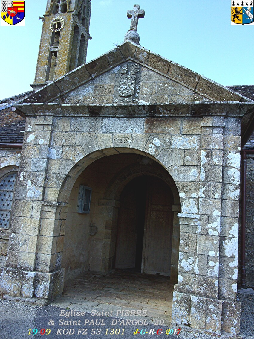 Eglise 1/2  St  PIERRE & St PAUL d'ARGOL  29     D   22/07/2017