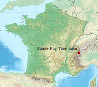 Situation nationale de Sainte-Foy Tarentaise