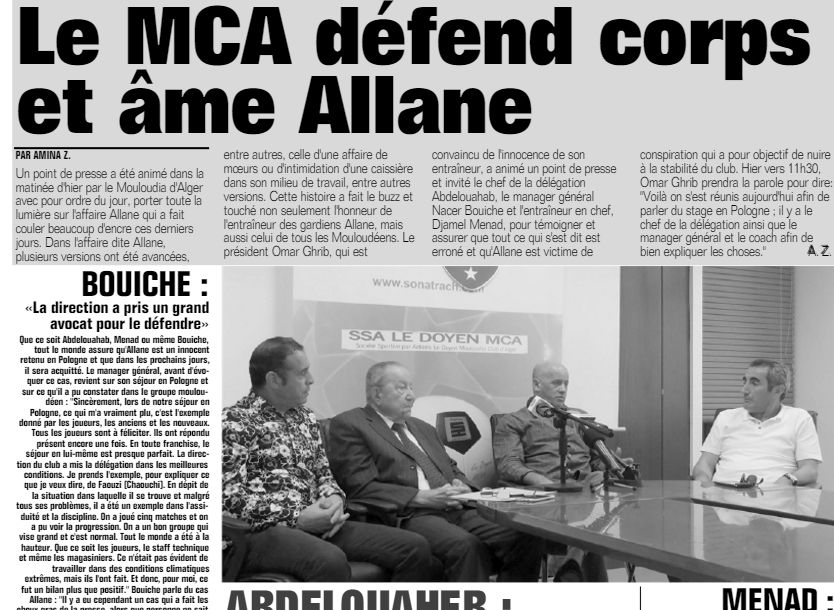 Le Mouloudia corps et âme avec Alane