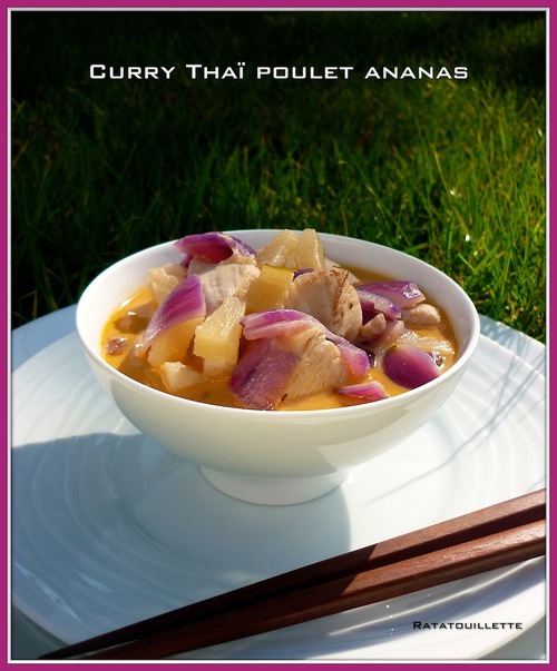 Curry Thaï express poulet ananas