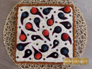 Cheesecake au chocolat blanc & fruits rouges