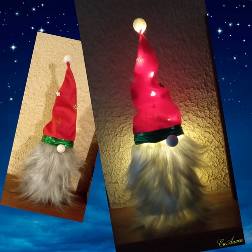 - Gnome lumineux de Noël