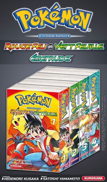 Résultat de recherche d'images pour "pokemon manga rouge feu vert feuille"