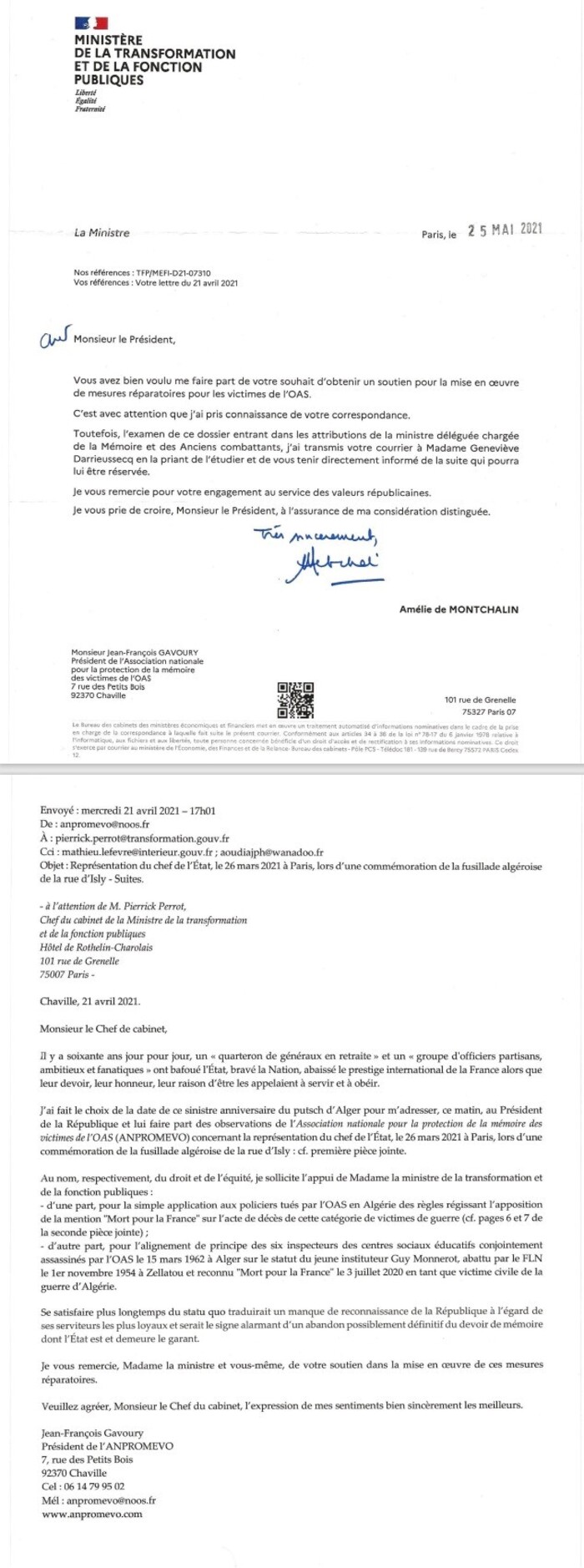Lettre ouverte de Jean-François Gavoury, président de l’ANPROMEVO - à l’attention de M. Patrice Latron, Préfet