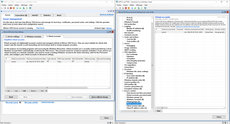 Configurer un serveur SFTP en failover sur Windows Serveur Core 2022
