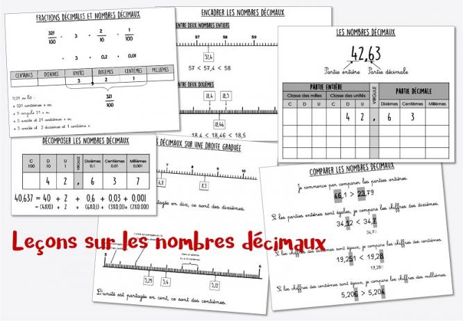 Leçons sur les nombres décimaux