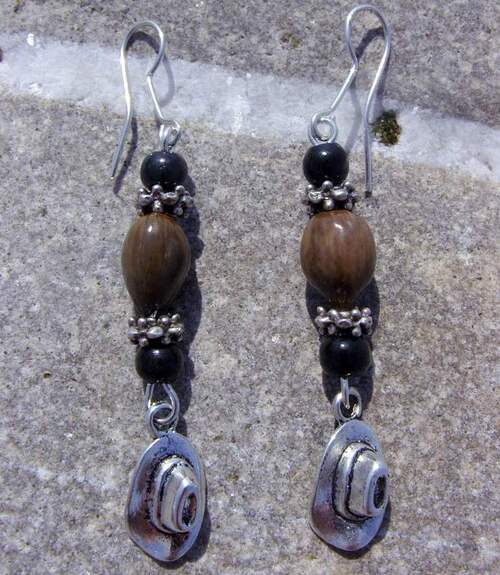 Boucles d'oreilles country