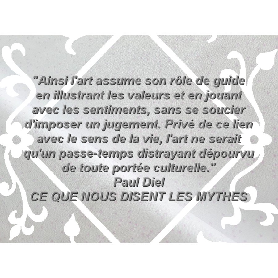 Citation de Paul Diel (2): l'art et la psychologie