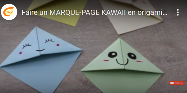 Un marque - page origami 