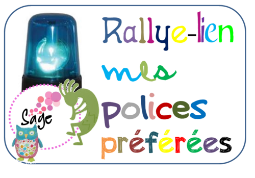 Rallye lien : mes polices préférées