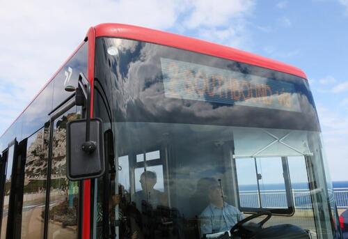 Le bus GI-2 à Europa Point à Gibraltar