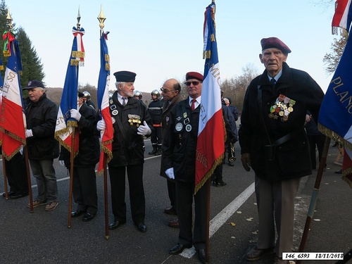 * Cérémonie du 74ème anniversaire de la Libération et hommage au Général Diégo Brosset", devant la stèle au lieu-dit "Passavant".
