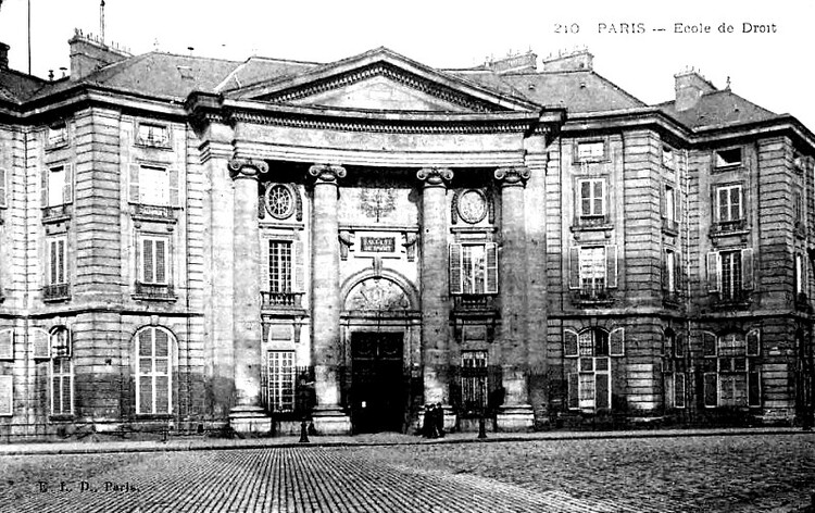 Paris. École de Droit. Place du Panthéon. Collection Ernest Le Deley (E.L.D).