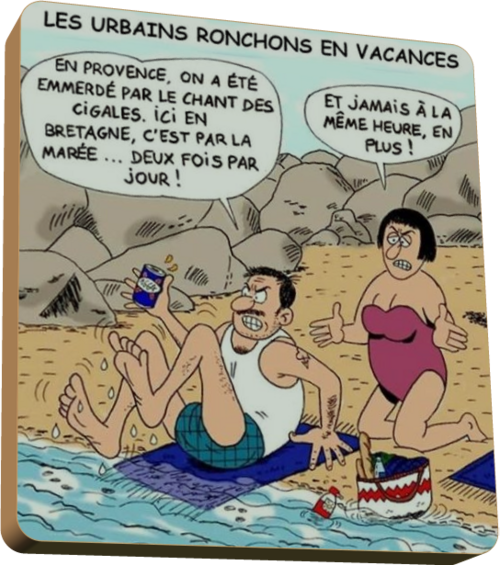 Un peu d'humour avec les urbains ronchons en vacances