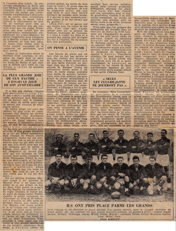 - Graulhet rugby 1957