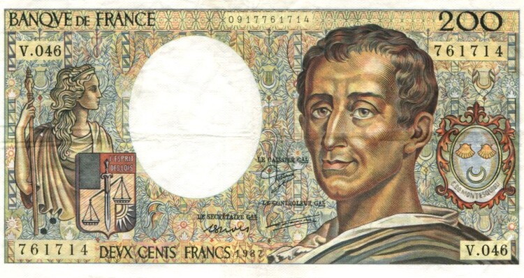 Le 200 francs Montesquieu