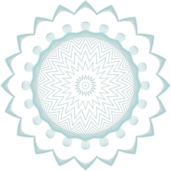 Mandalas spirographe transparent