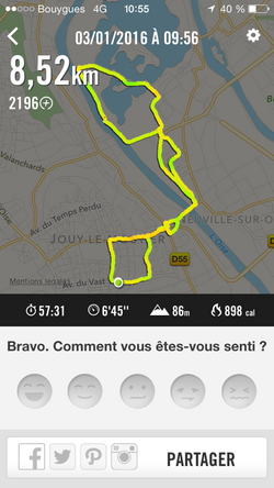 03/01/16: Sortie Run&Pouss 8,52km