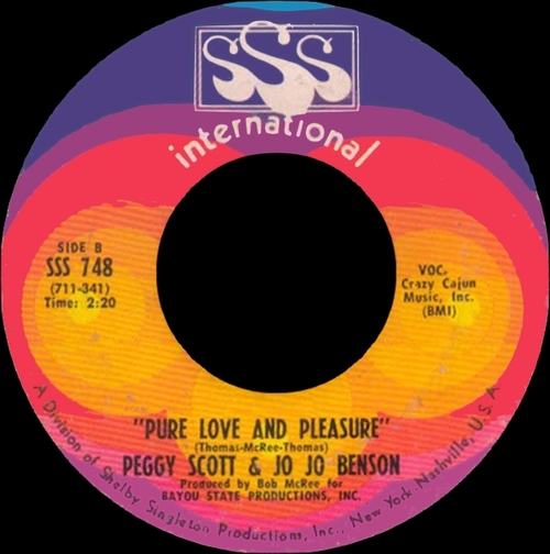 Peggy Scott & Jo Jo Benson : Album " Soulshake " SSS International ‎Records SSS 1 [ US ]