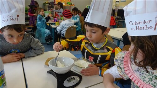 En GS des crêpes pour les anniversaires