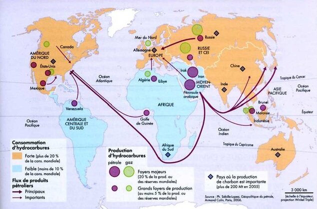 Résultat de recherche d'images pour "carte hydrocarbures dans le monde"