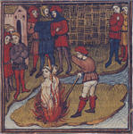 Jacques de Molay sur le bûcher
