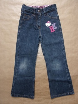 Pantalon en jean Hello Kitty en taille 6 ans