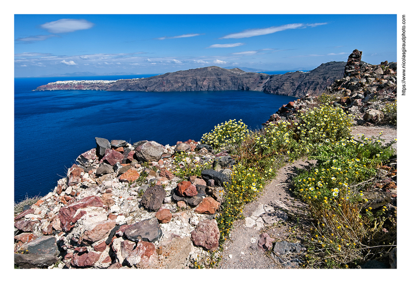 le rocher de Skaros - Santorin