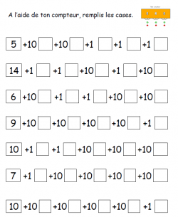 Les dizaines et les unités une fiche supplémentaire