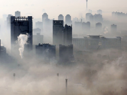 the pollution in China