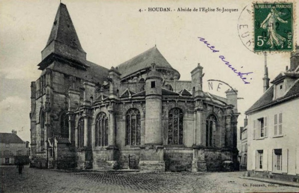  L’église Saint Jacques et Saint Christophe de la ville de HOUDAN