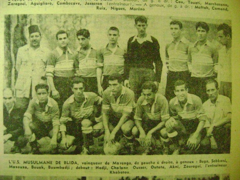 Nos fréres les musulmans de l'USMB 1955