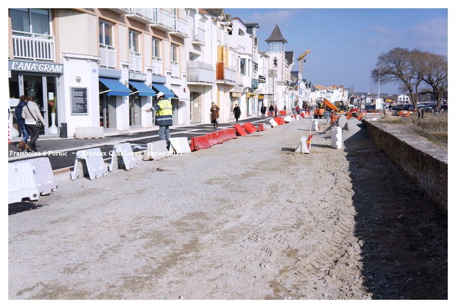 Travaux Quai Leray à Pornic Février 2013