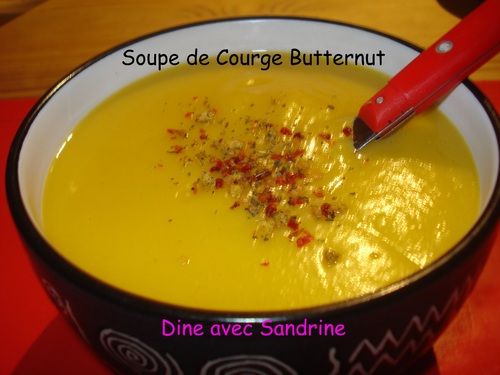 Une Soupe de Courge Butternut