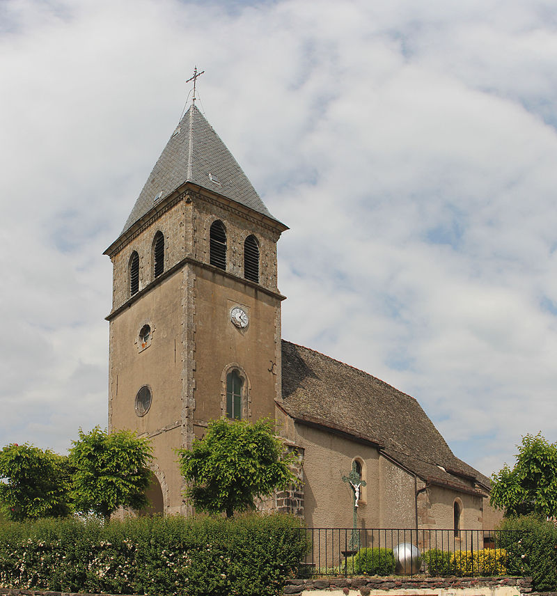 Église Saint-Ferréol (Saint Vincent d'Ally) - Façade Ouest-Sud.jpg