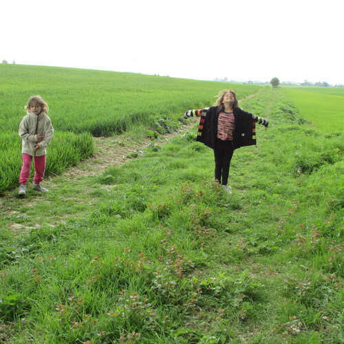 ballade avec mes 2 pepette nono et louane