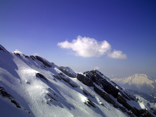 Le trou de la Mouche (Aravis,74)