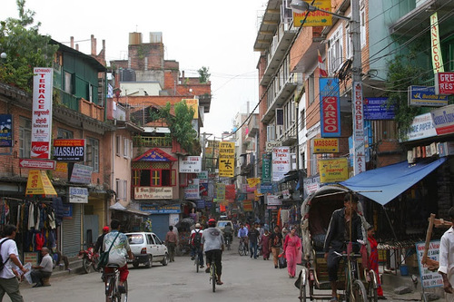 le quartier Thamel à Kathmandu