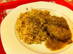Curry de Kefta.(boulettes de viande)