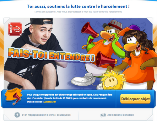 Club Penguin contre le harcèlement