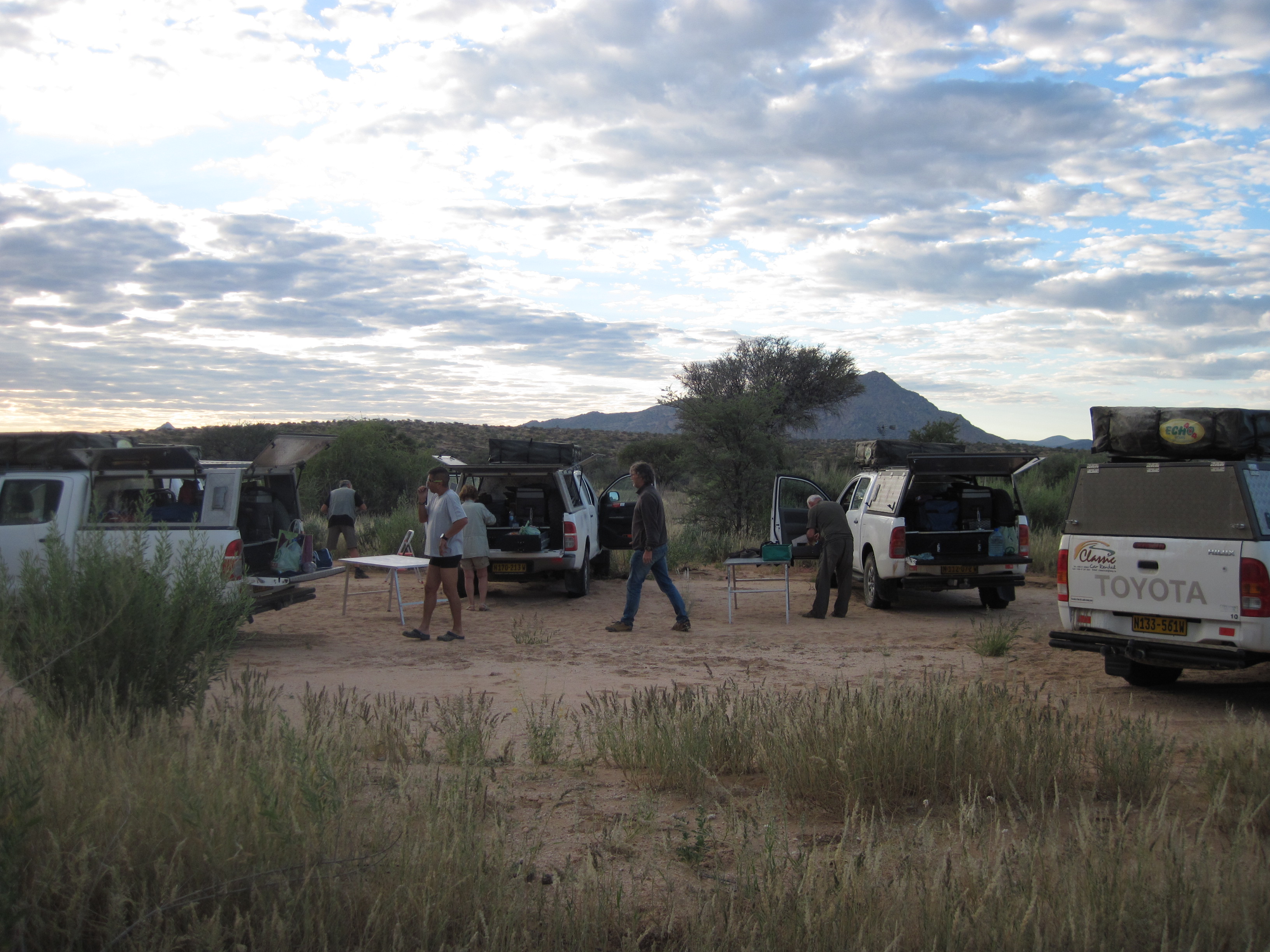 Bivouac sur la route de Karibib