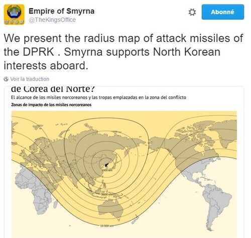 [SMYRNA] : Nouvelles preuves de sympathies avec la Corée du Nord. 