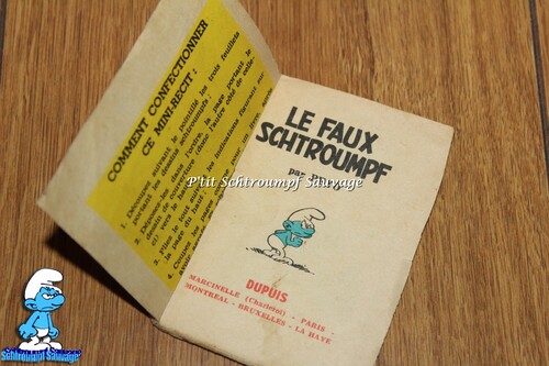 Mini-récit "Le Faux Schtroumpf" DUPUIS 1961
