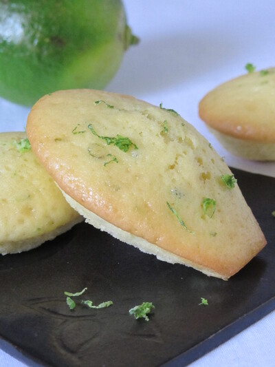 Madeleines au citron vert