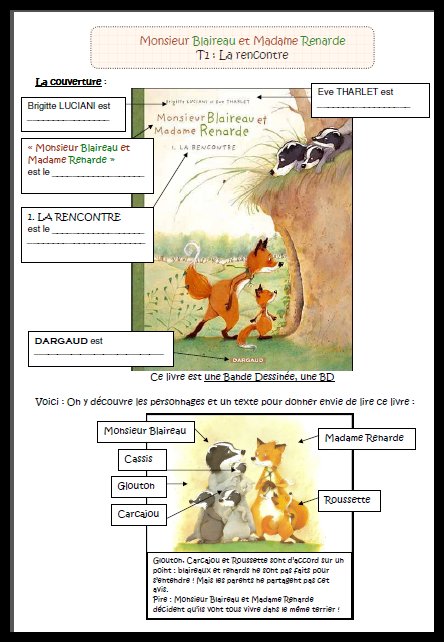 questionnaire du livre la rencontre